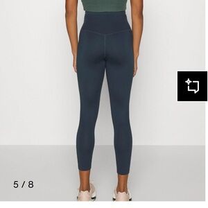 Girlfriend Collective blue compressive high rise leggings S